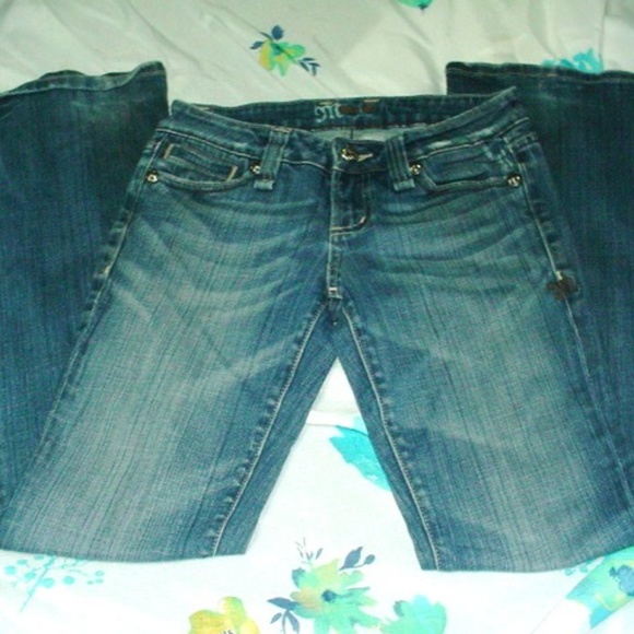 MISS ME Embellished Cross Pockets Jeans Size 27 - Picture 4 of 4